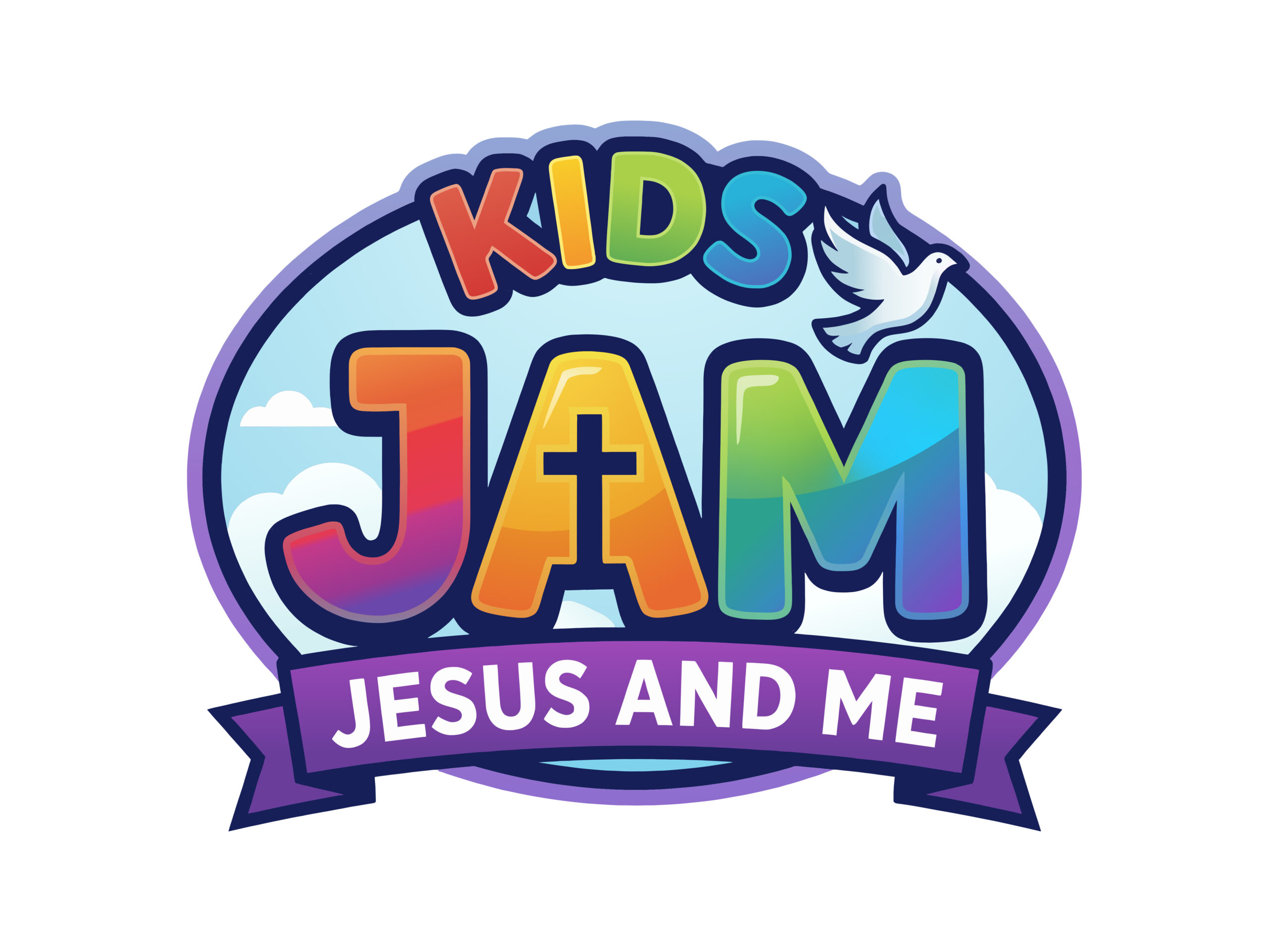 Kids JAM Logo - White